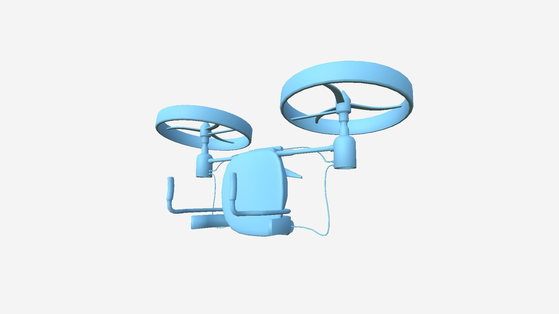 Jetpack Electric B04 Yellow - SciFi Character Design Low-poly 3D model_7