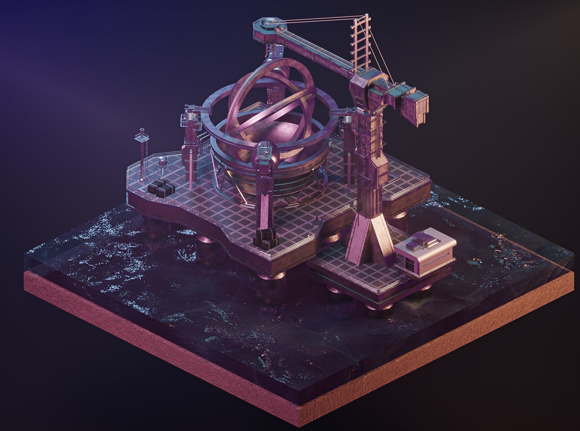 Wormhole Machine - Contact 3D model_4