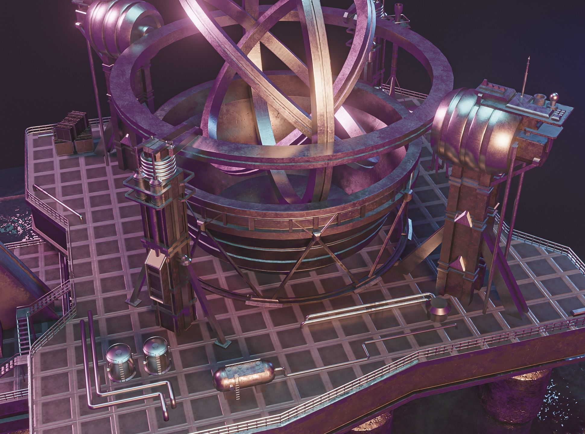 Wormhole Machine - Contact 3D model_5
