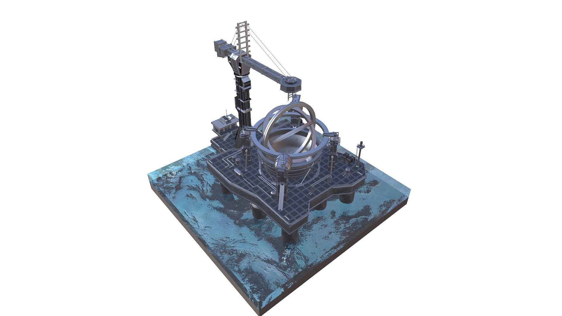 Wormhole Machine - Contact 3D model_7