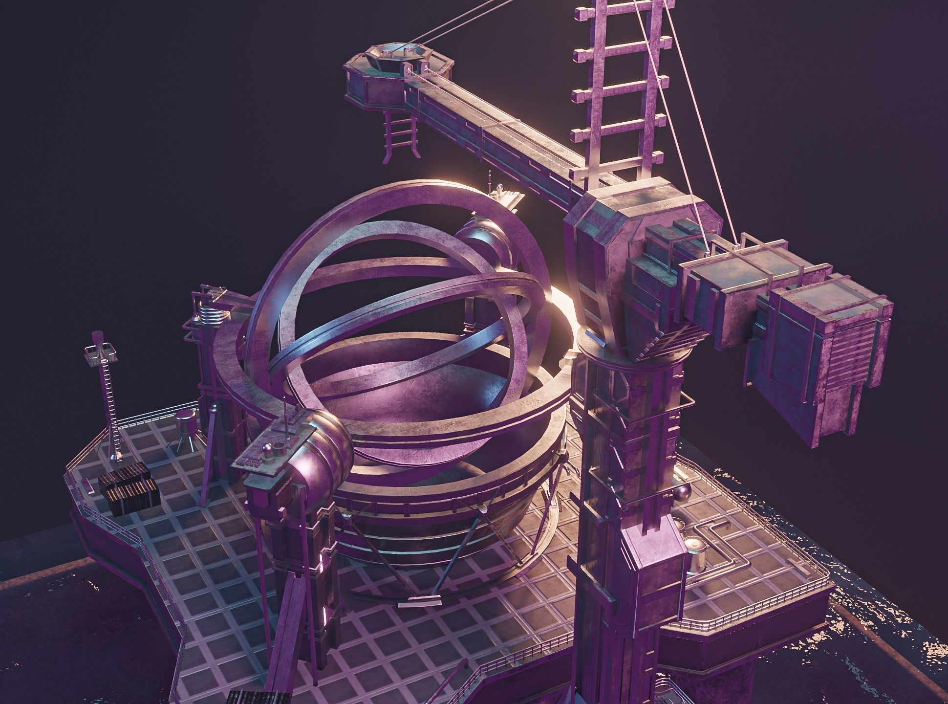 Wormhole Machine - Contact 3D model_6