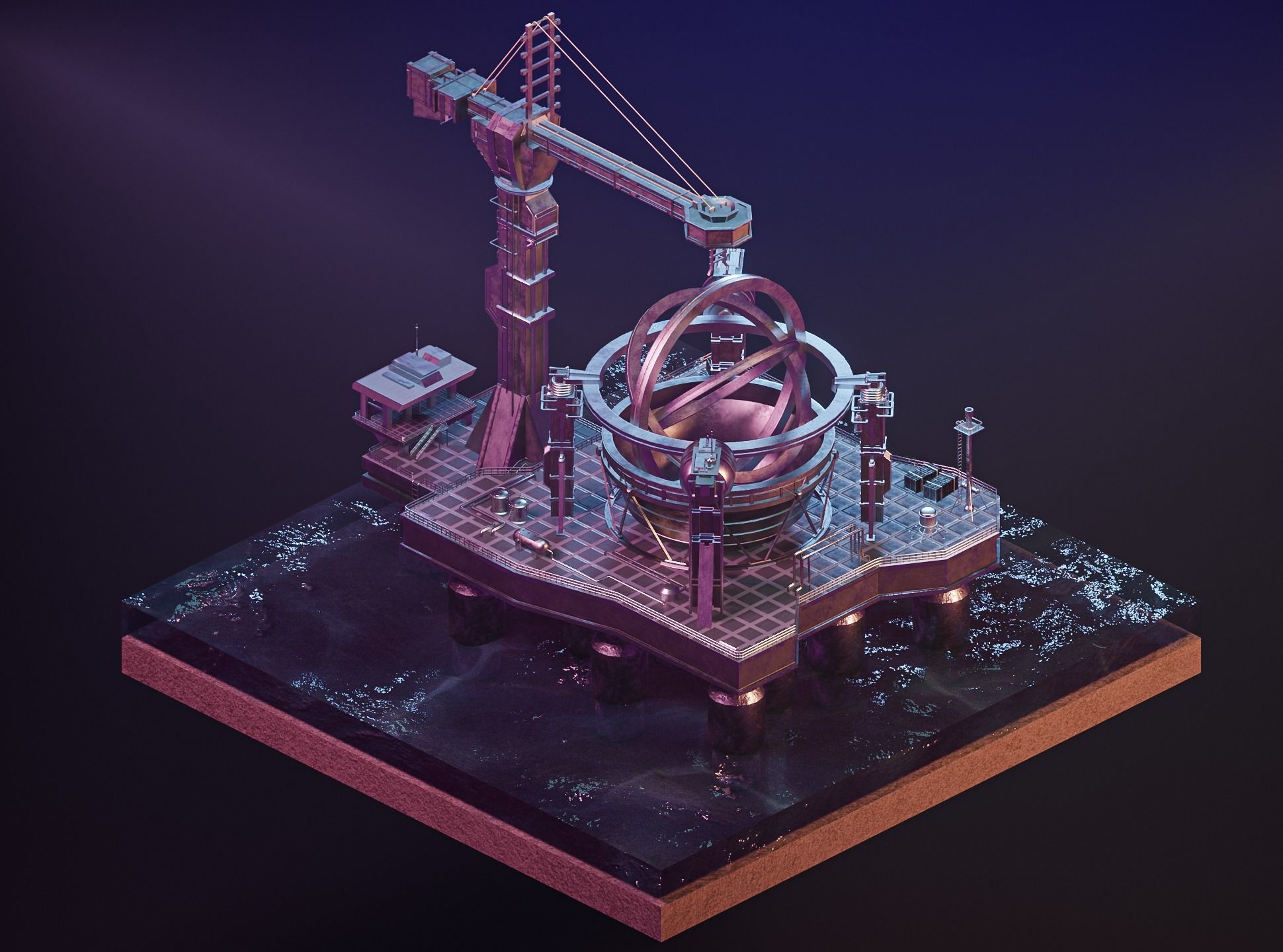 Wormhole Machine - Contact 3D model_2