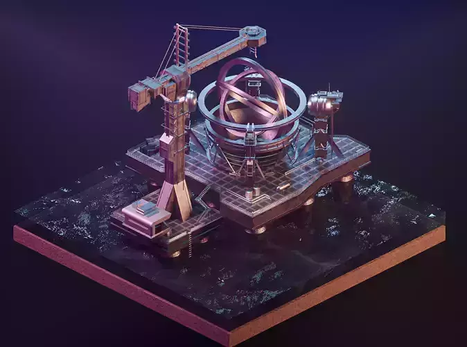Wormhole Machine - Contact 3D model