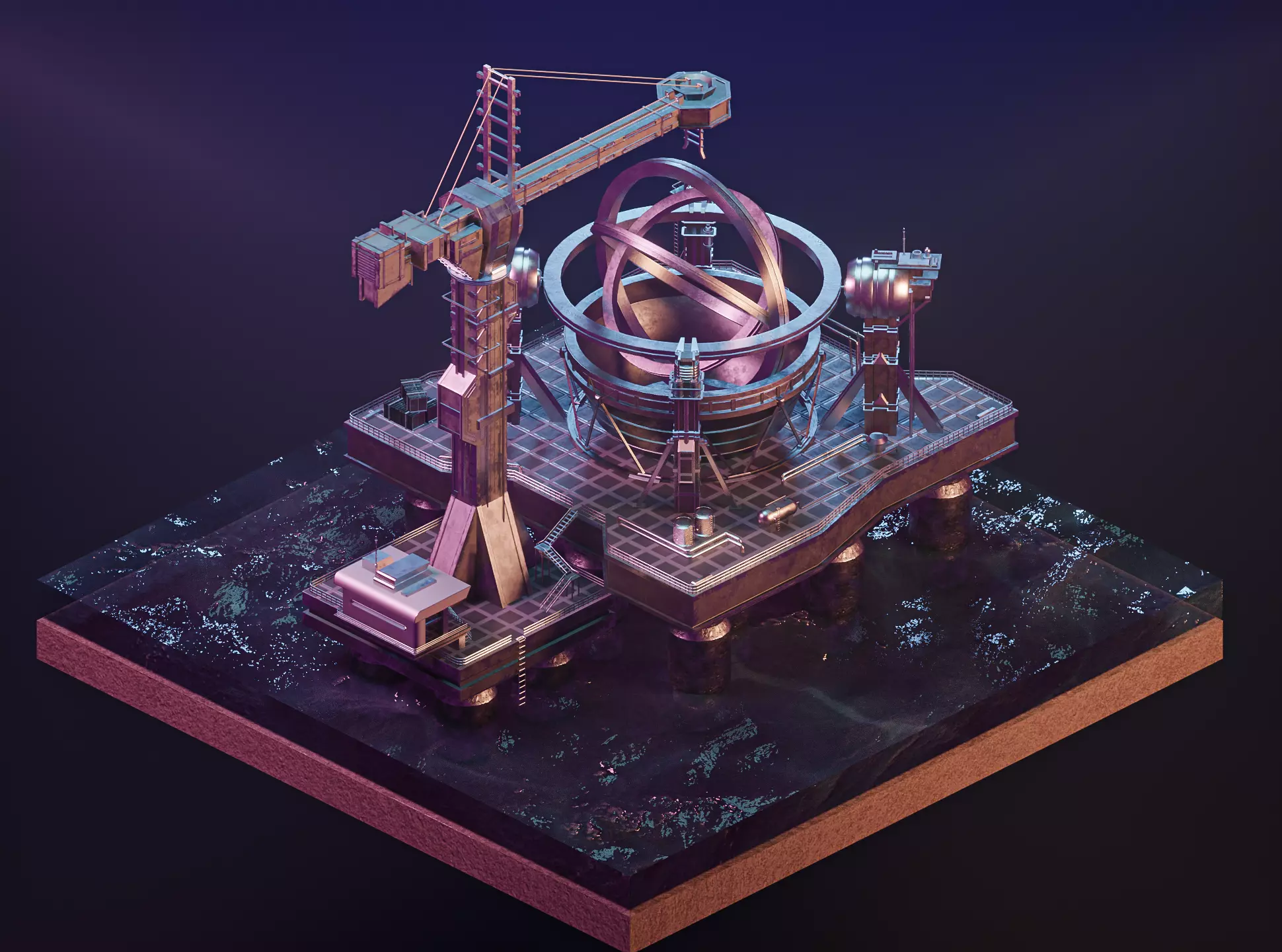 Wormhole Machine - Contact 3D model_0