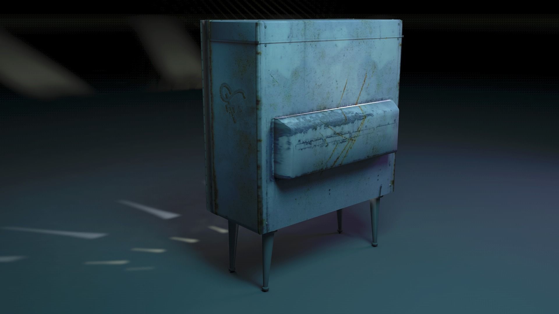 Vintage Cigarette Machine  3D model_1