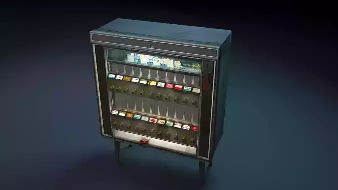 Vintage Cigarette Machine  3D model