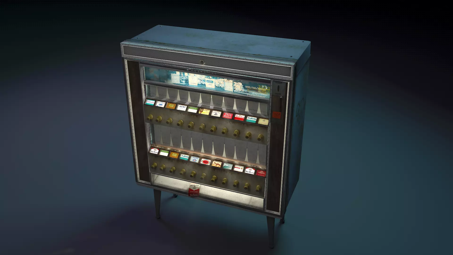 Vintage Cigarette Machine  3D model_0