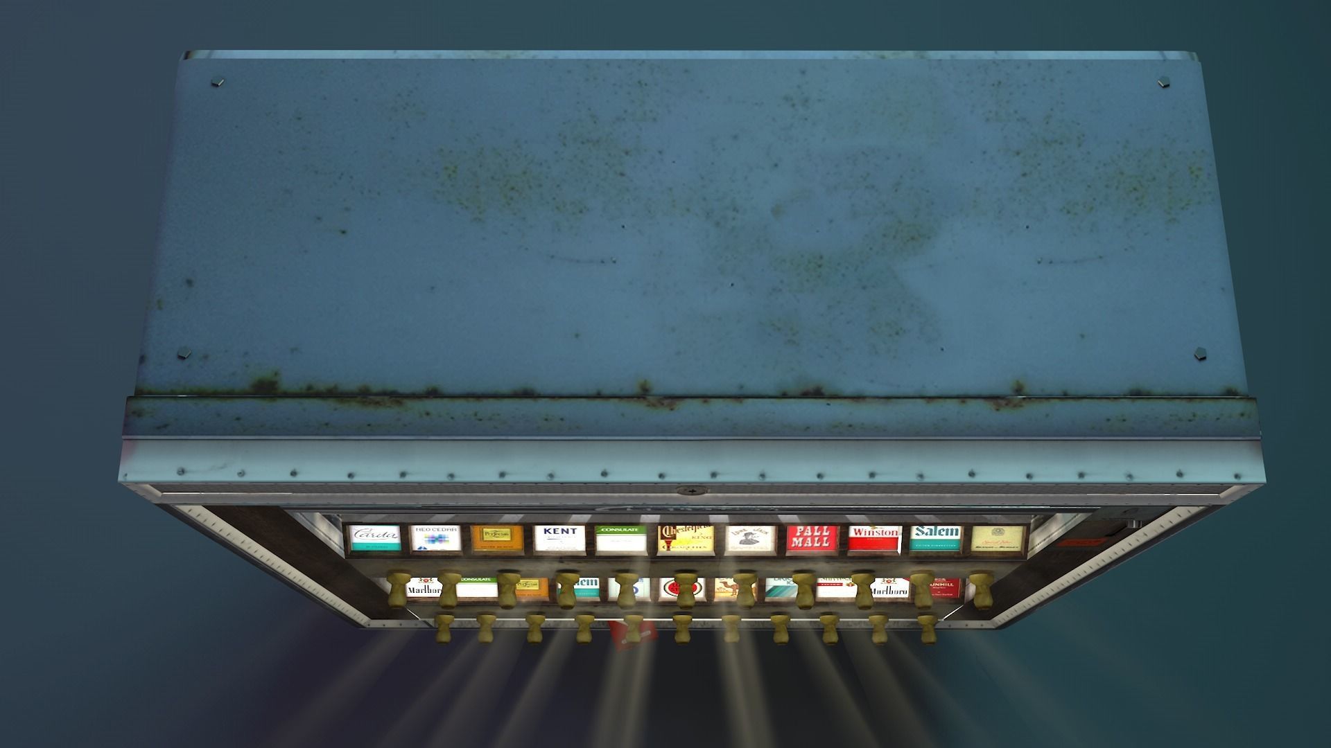 Vintage Cigarette Machine  3D model_2