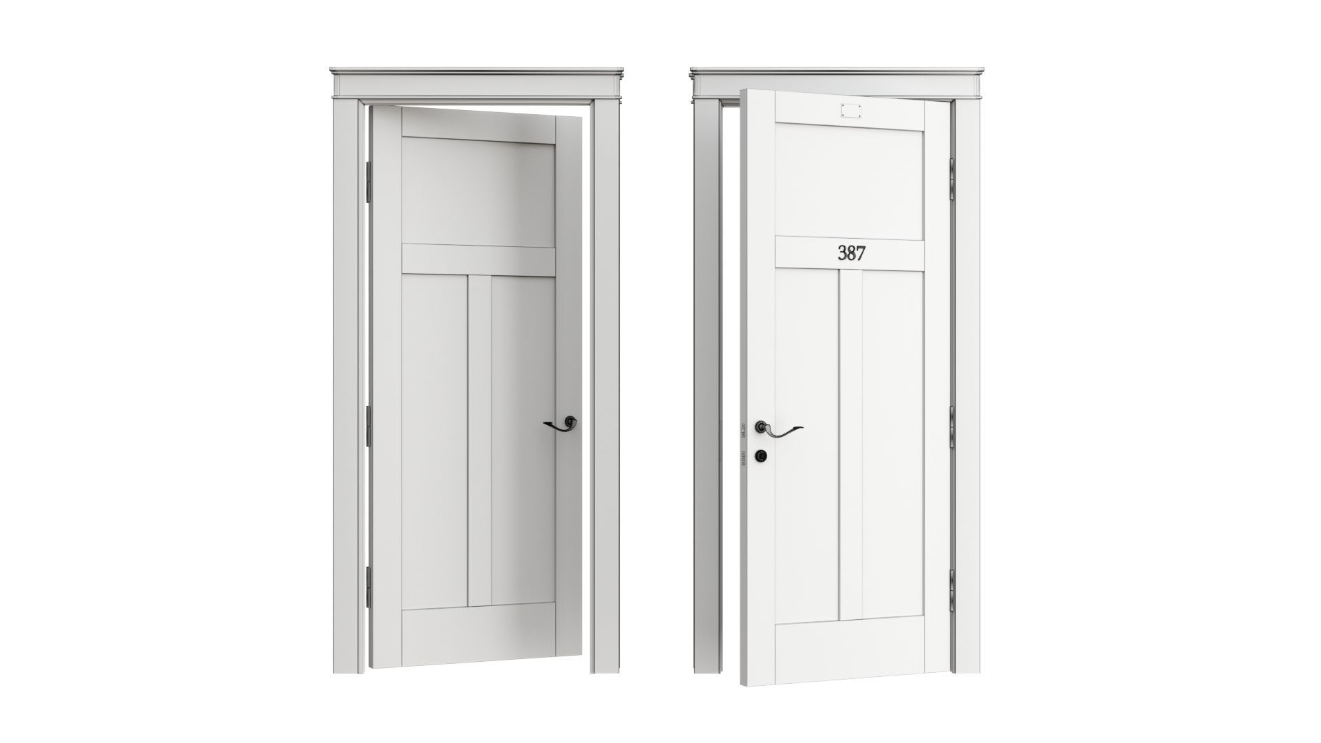 Doors Brothers Shaker door 3 3D model_7