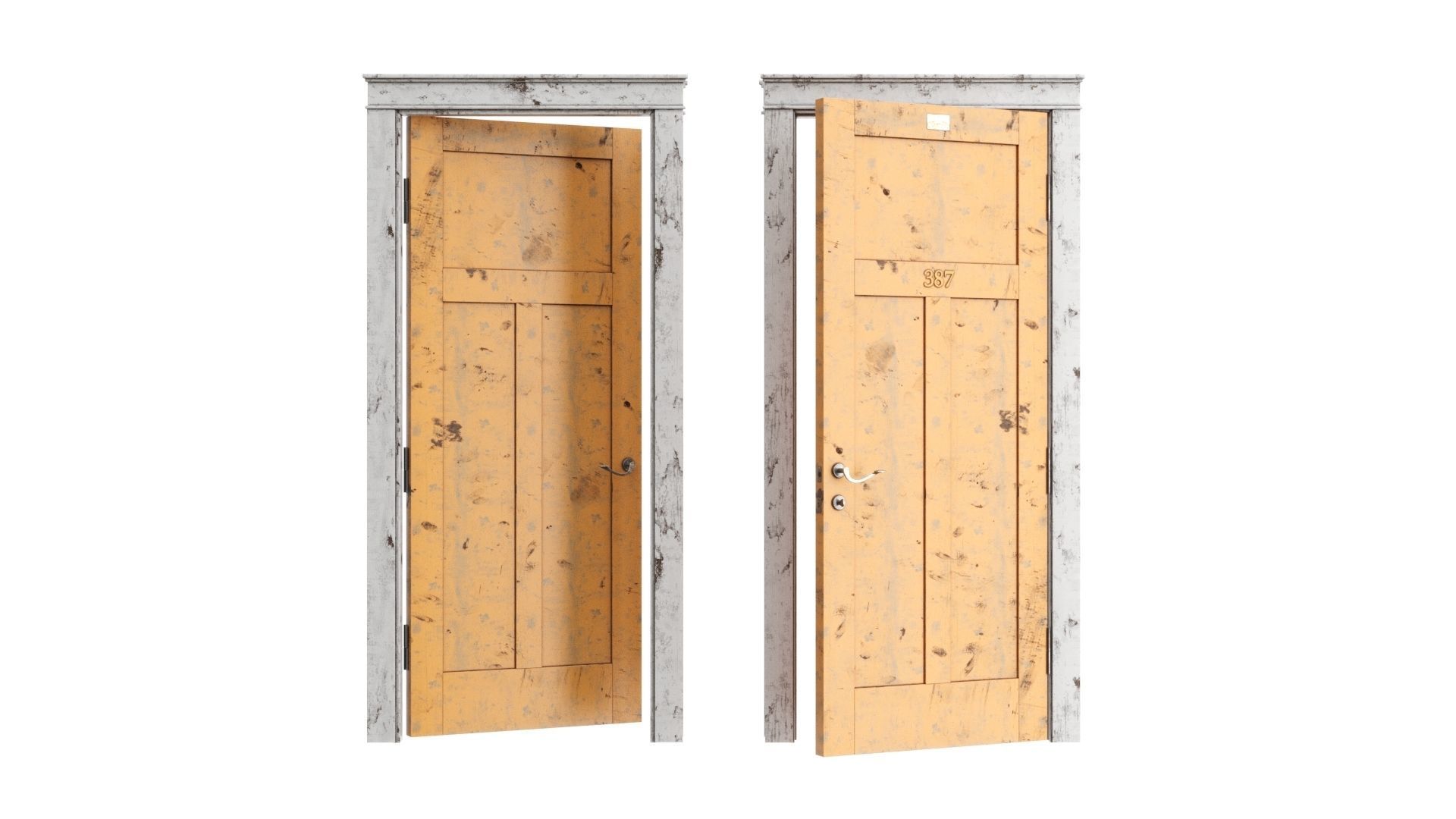 Doors Brothers Shaker door 3 3D model_2