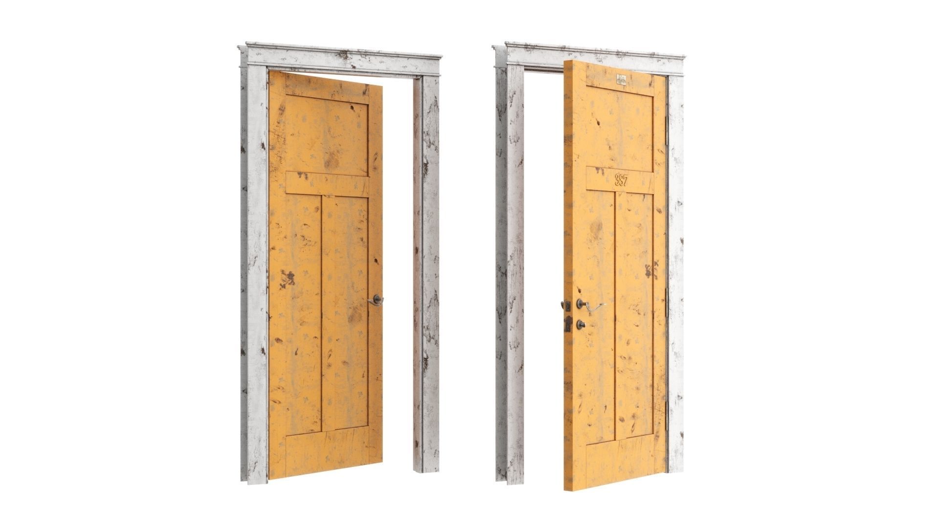 Doors Brothers Shaker door 3 3D model_3