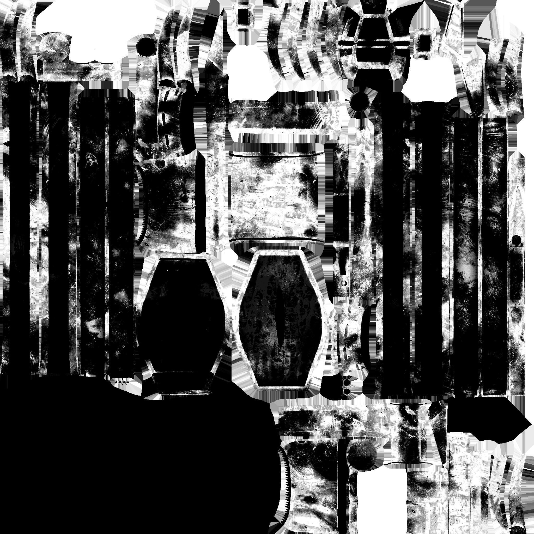 Jetpack Electric B08 Red Paint - SciFi Character Design Low-poly 3D model_20