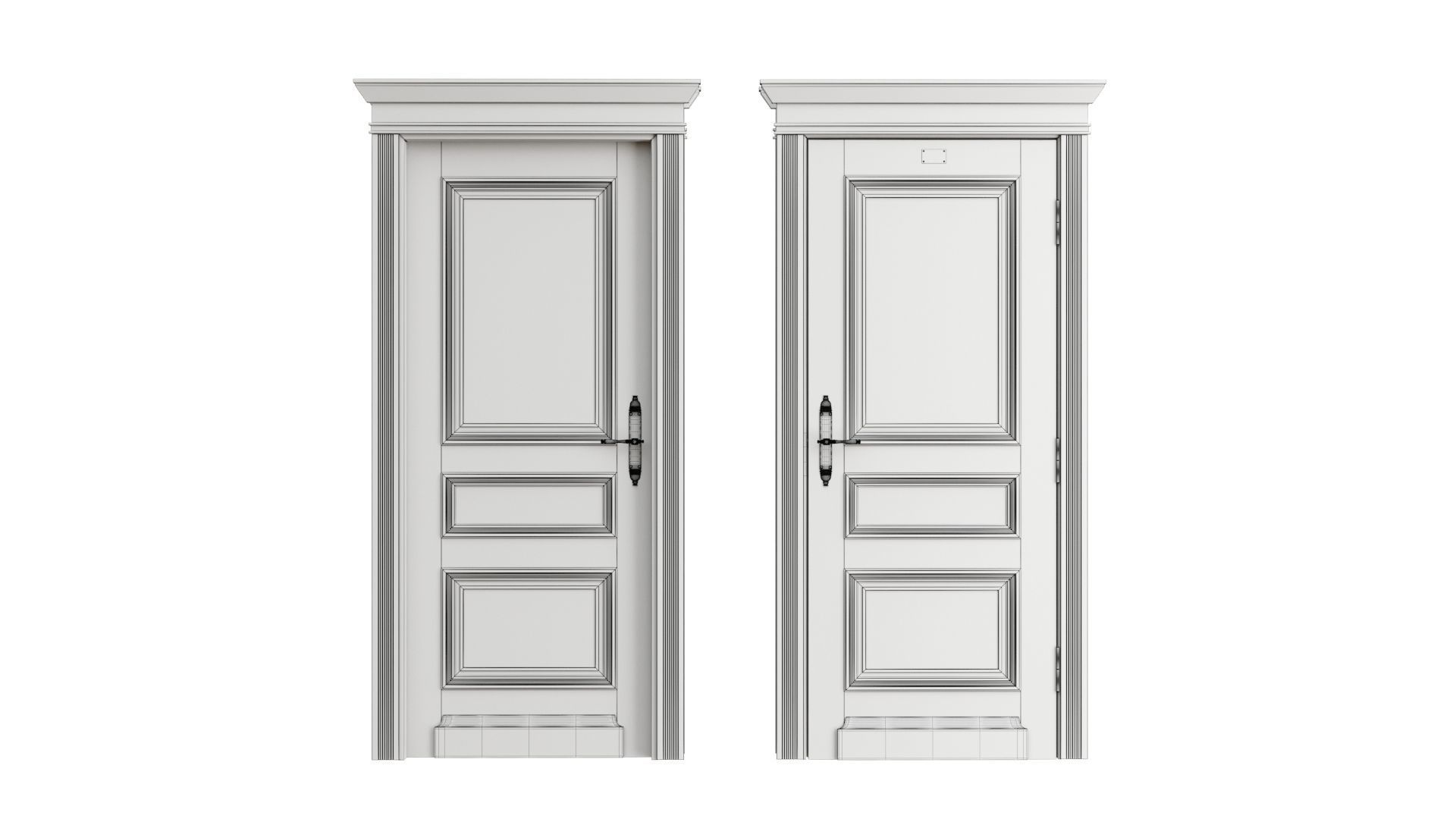 Doors Brothers French door 1 3D model_6