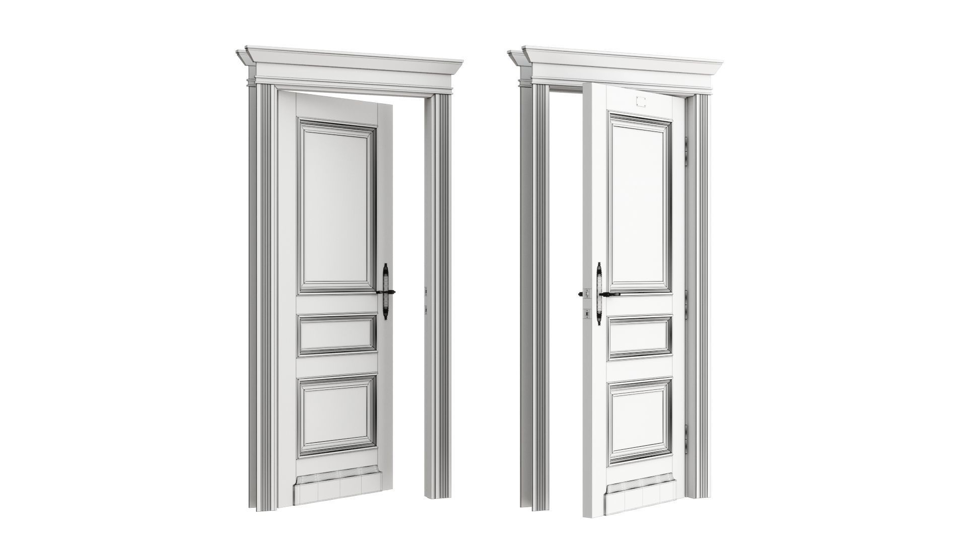 Doors Brothers French door 1 3D model_8