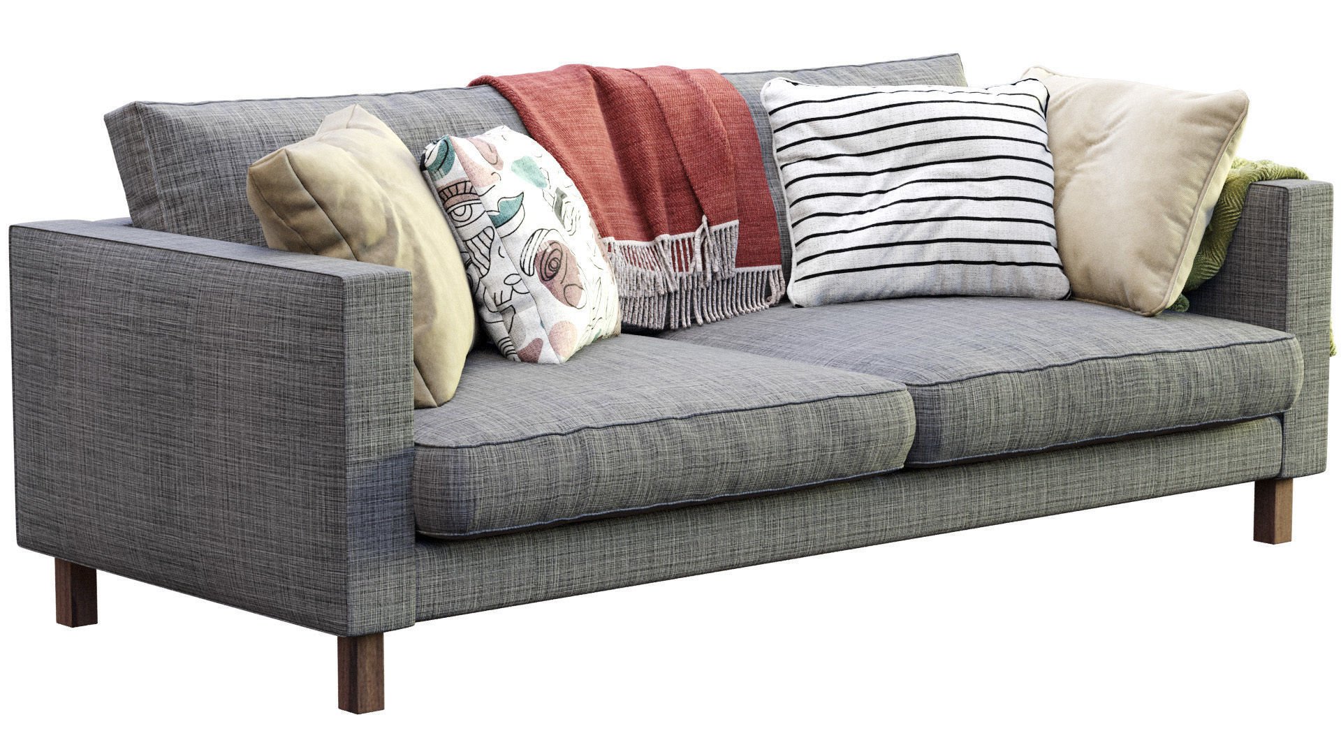 Sofa Karlstad By Ikea 3D model_3