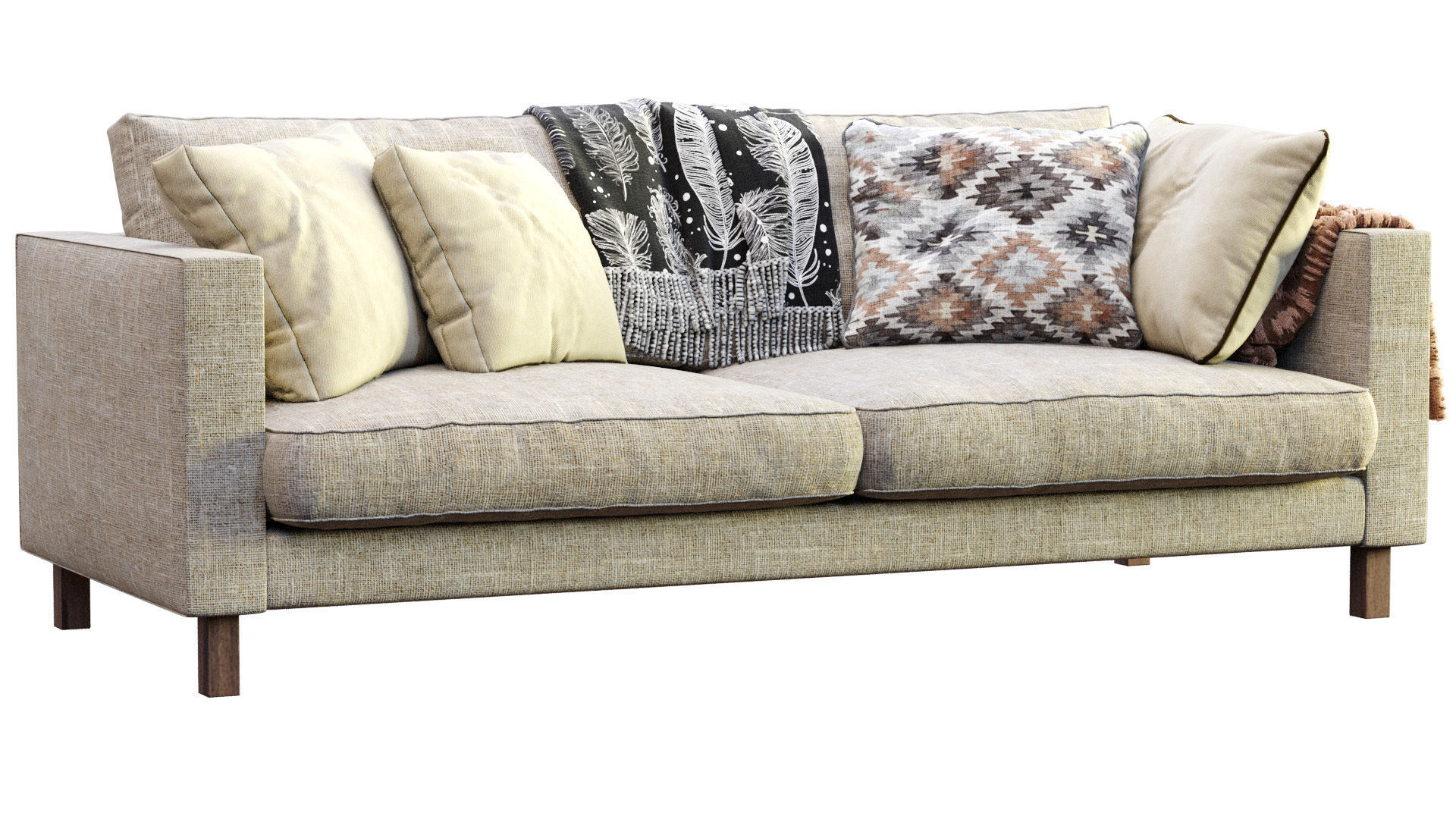 Sofa Karlstad By Ikea 3D model_6