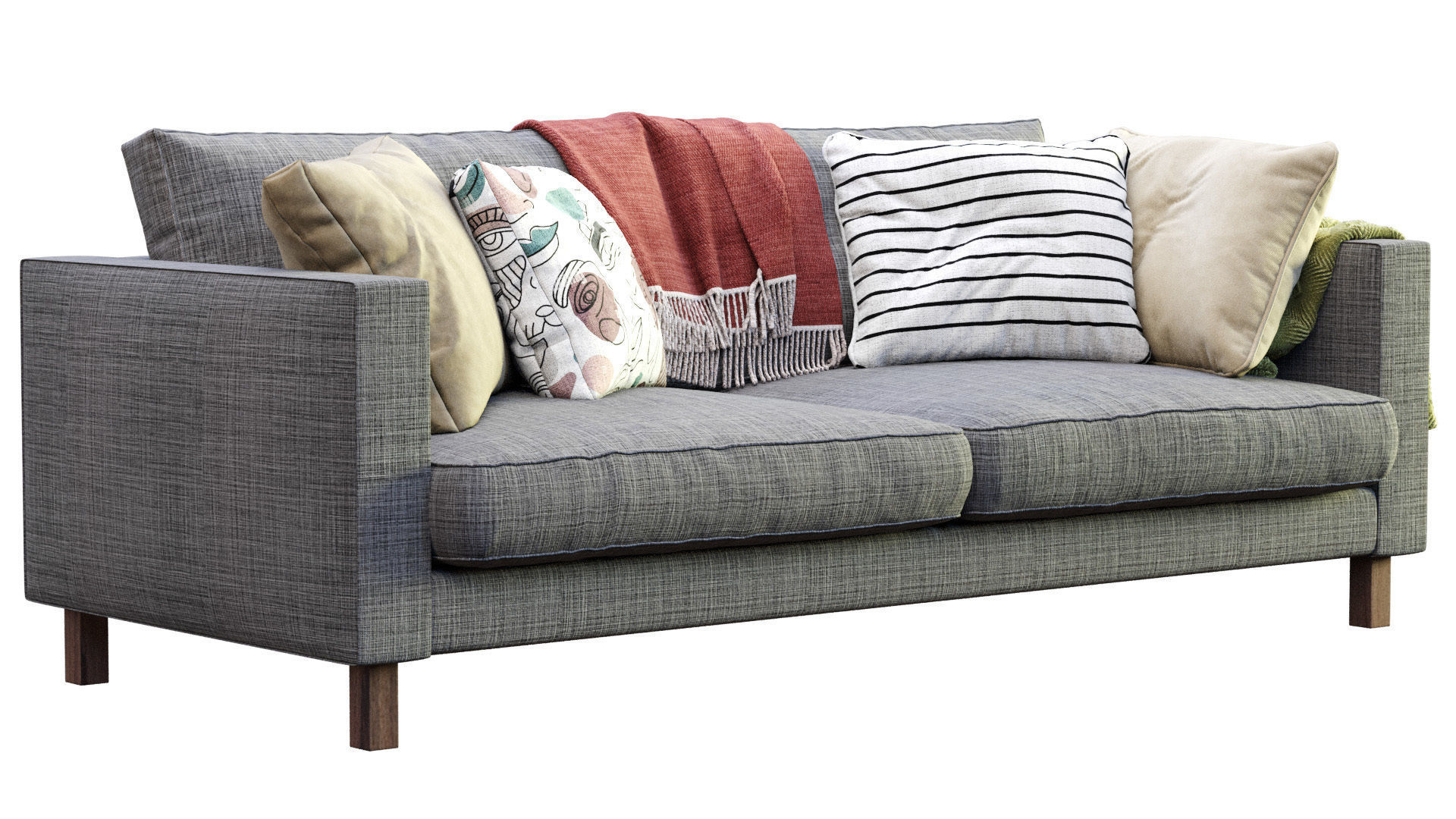 Sofa Karlstad By Ikea 3D model_4