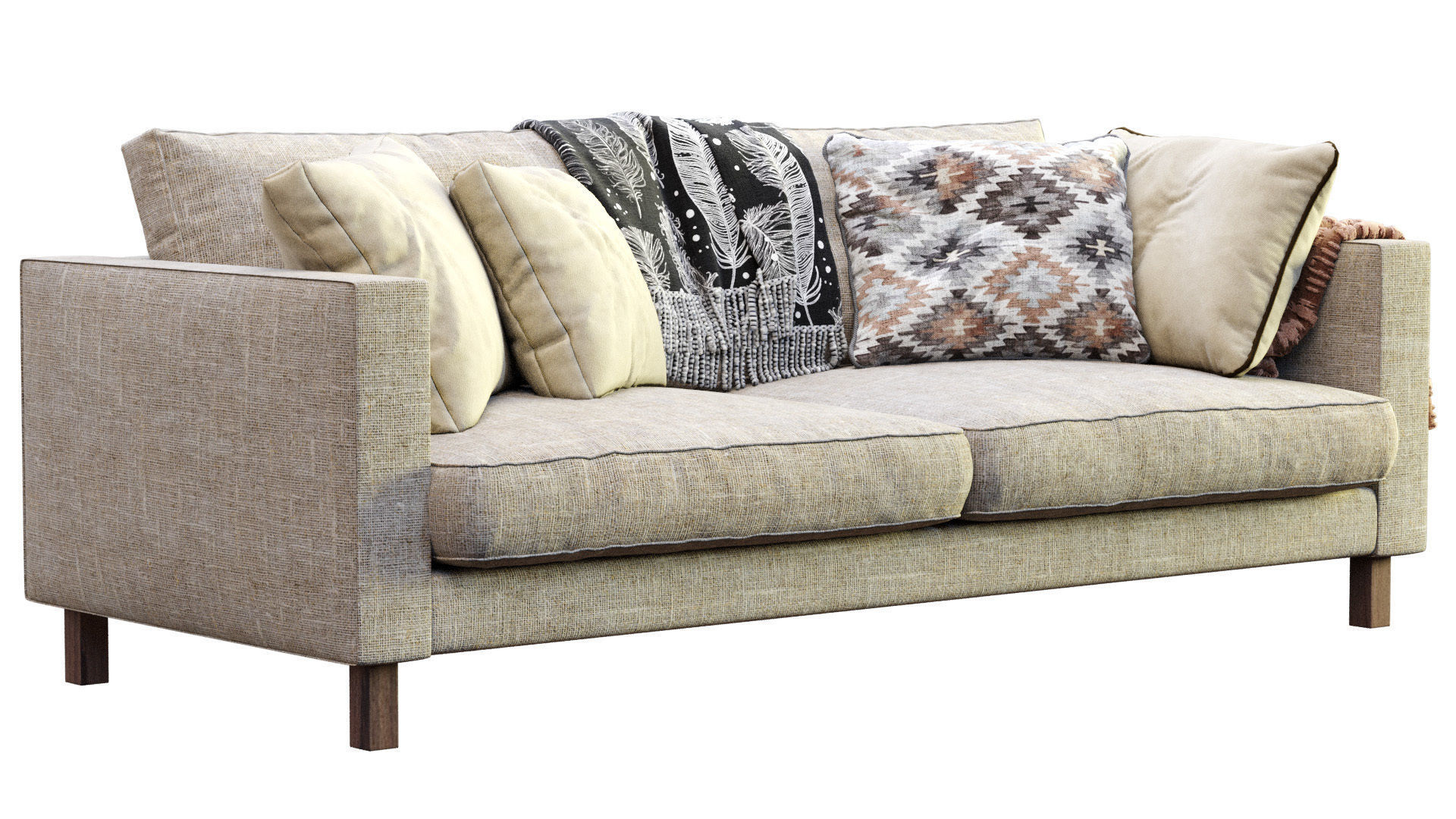 Sofa Karlstad By Ikea 3D model_14