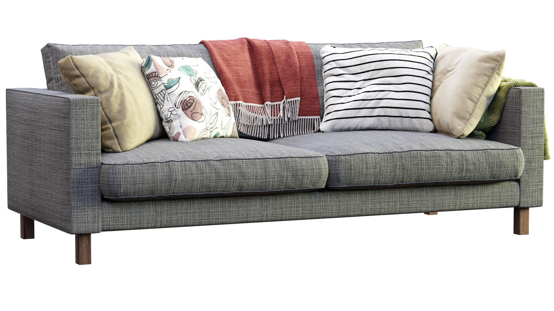 Sofa Karlstad By Ikea 3D model_1