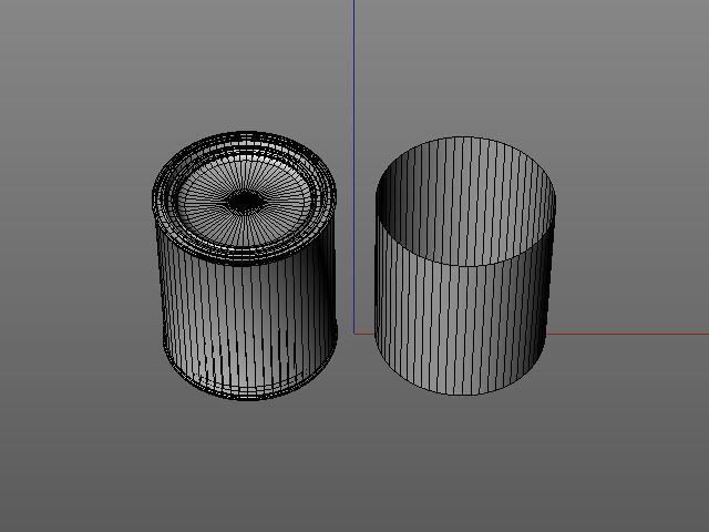 Quart paint can with lid  3D model_3