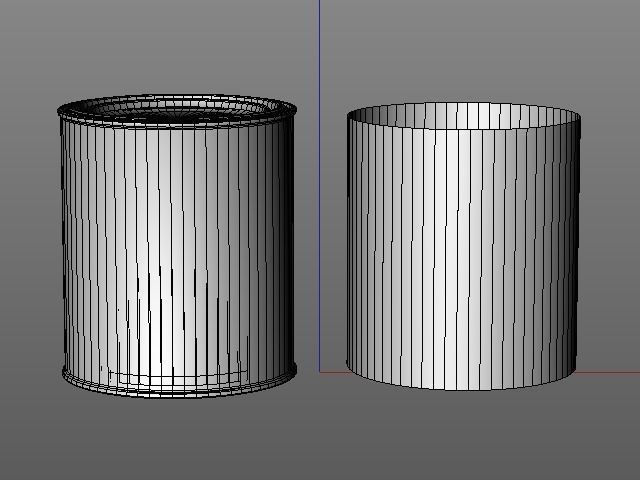 Quart paint can with lid  3D model_2