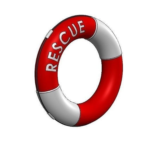 Life Ring Nautical 3D print model