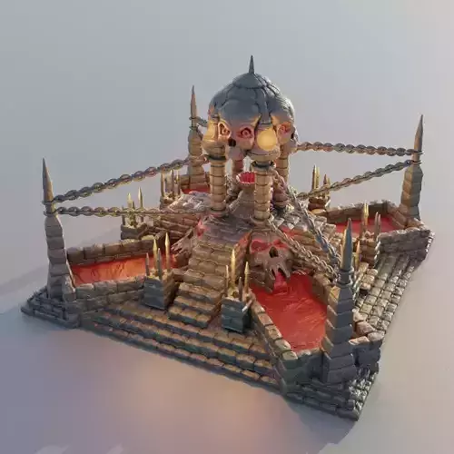 Altar of Sacrifice Tabletop Terrain 28 mm 3D print model