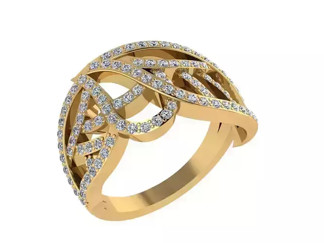 Ring021 elegant diamond ring gold
