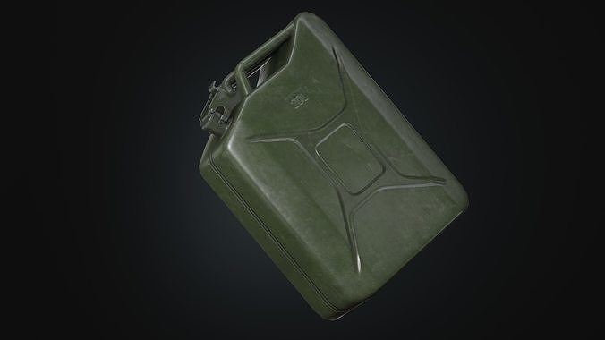 Fuel Can Low-poly 3D model