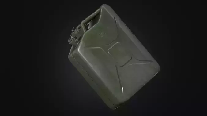 Fuel Can Low-poly 3D model