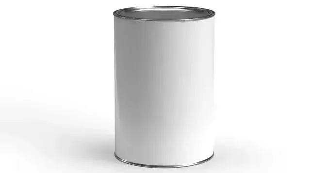 5 Quart paint can with lid 3D model
