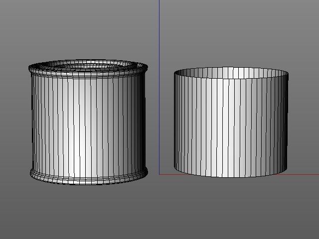 One fourth pint paint can with lid 3D model_2