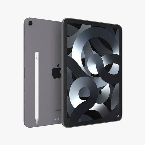 iPad Air Space Gray 2022 3D model