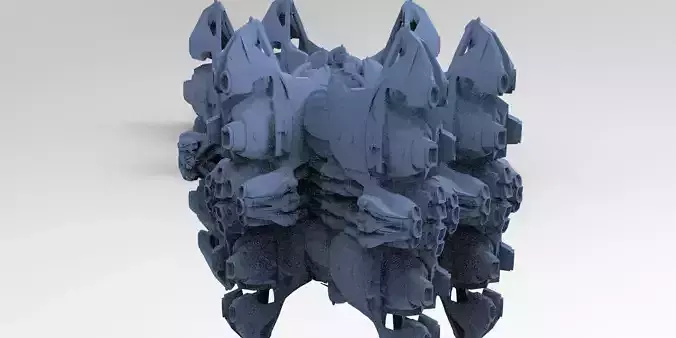 Solar powered Ship speeder rig 3D model