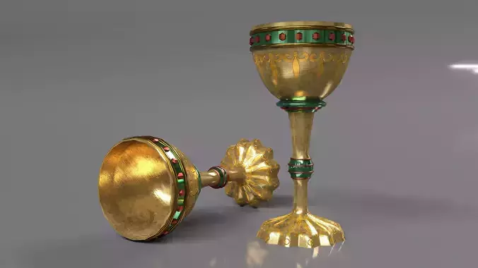 CHALICE-GOLD gold and goblet