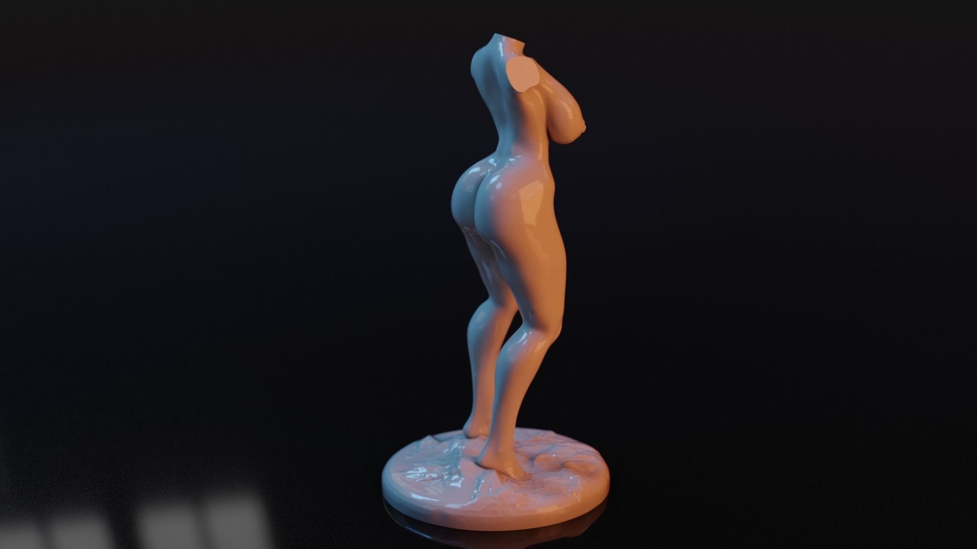 Sexy Woman Statue 8 3D print model_5