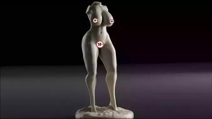 Sexy Woman Statue 8 3D print model