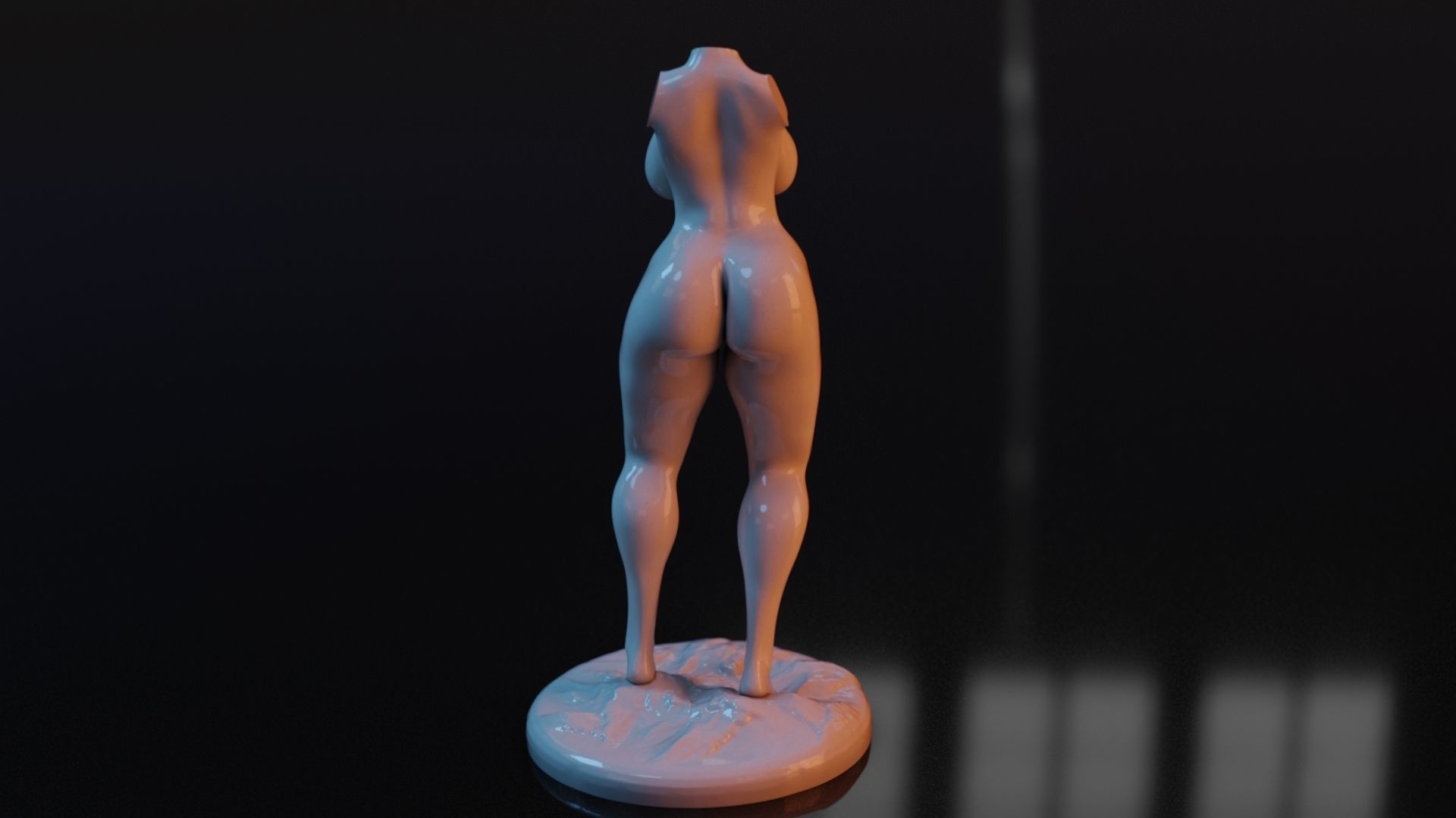 Sexy Woman Statue 8 3D print model_3