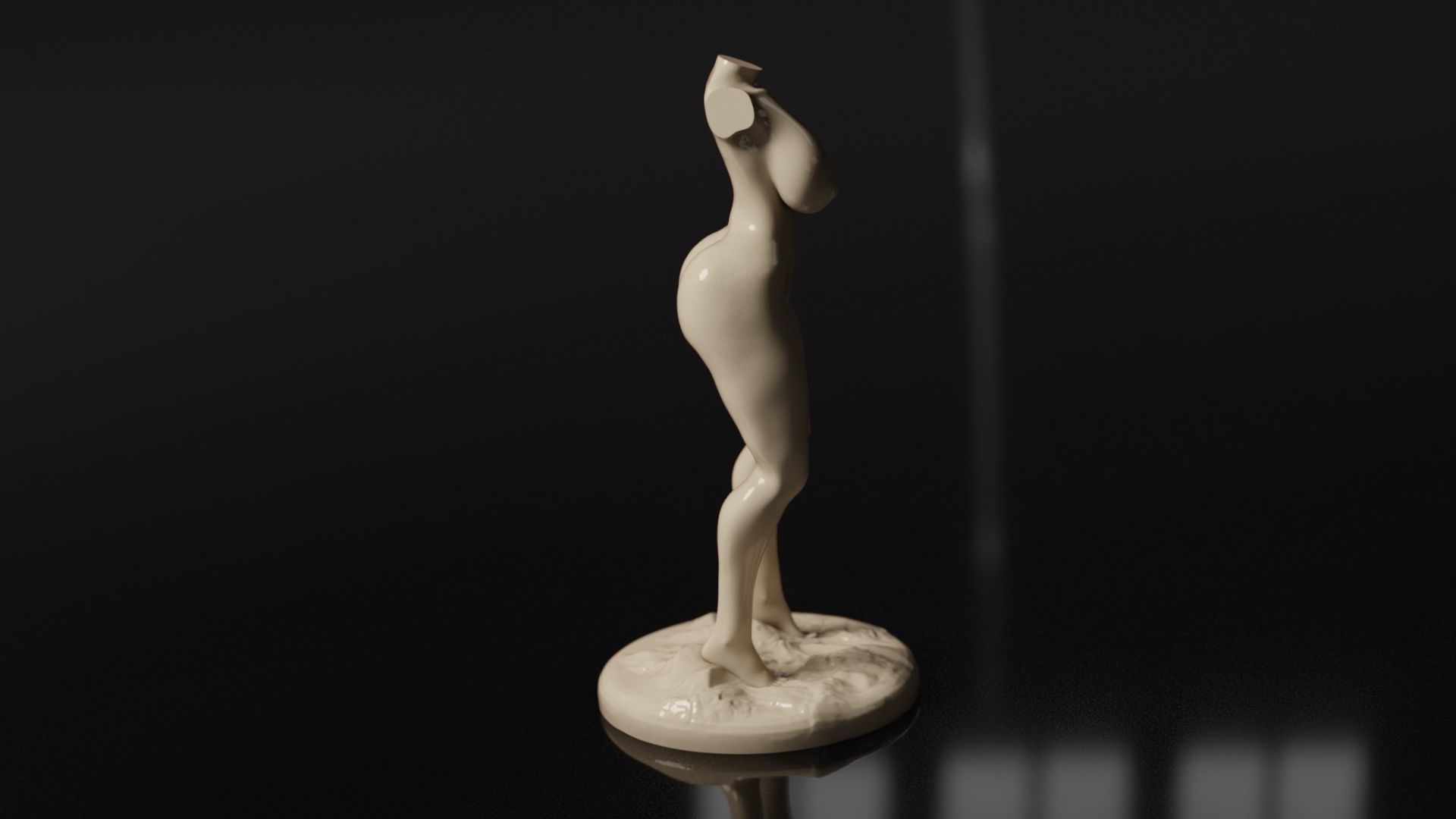 Sexy Woman Statue 8 3D print model_8