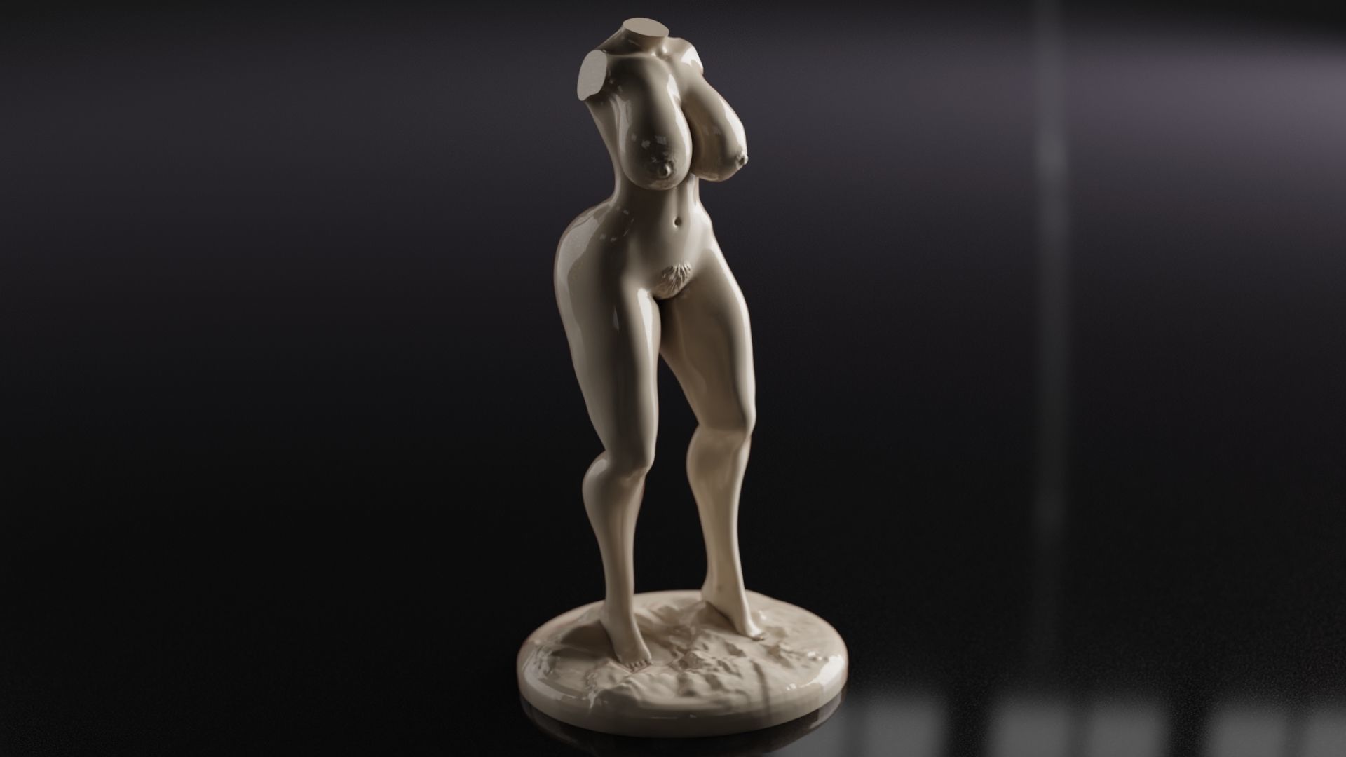 Sexy Woman Statue 8 3D print model_10