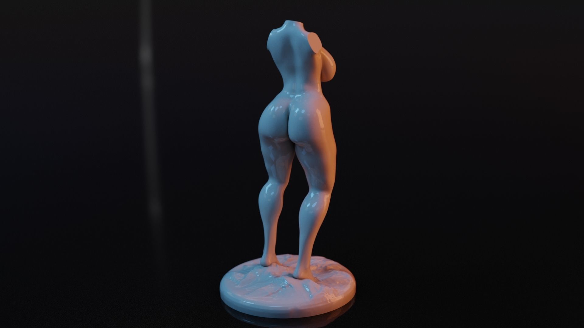Sexy Woman Statue 8 3D print model_4