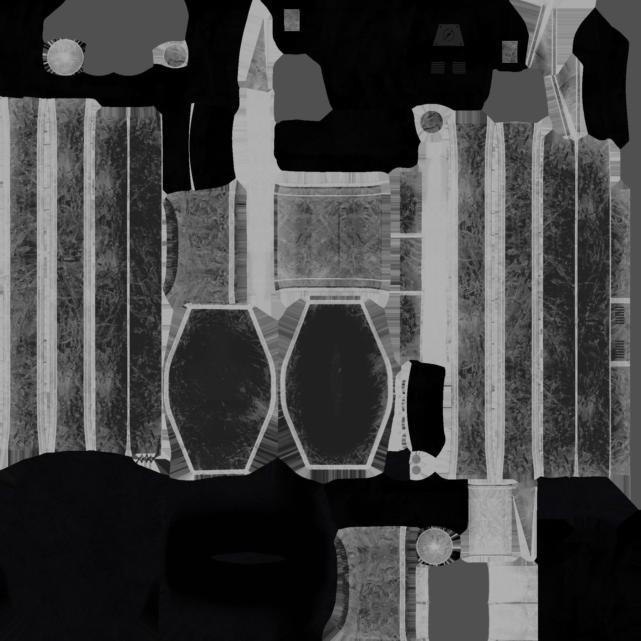 Jetpack Electric B10 Black Dirt - SciFi Character Design Low-poly 3D model_18