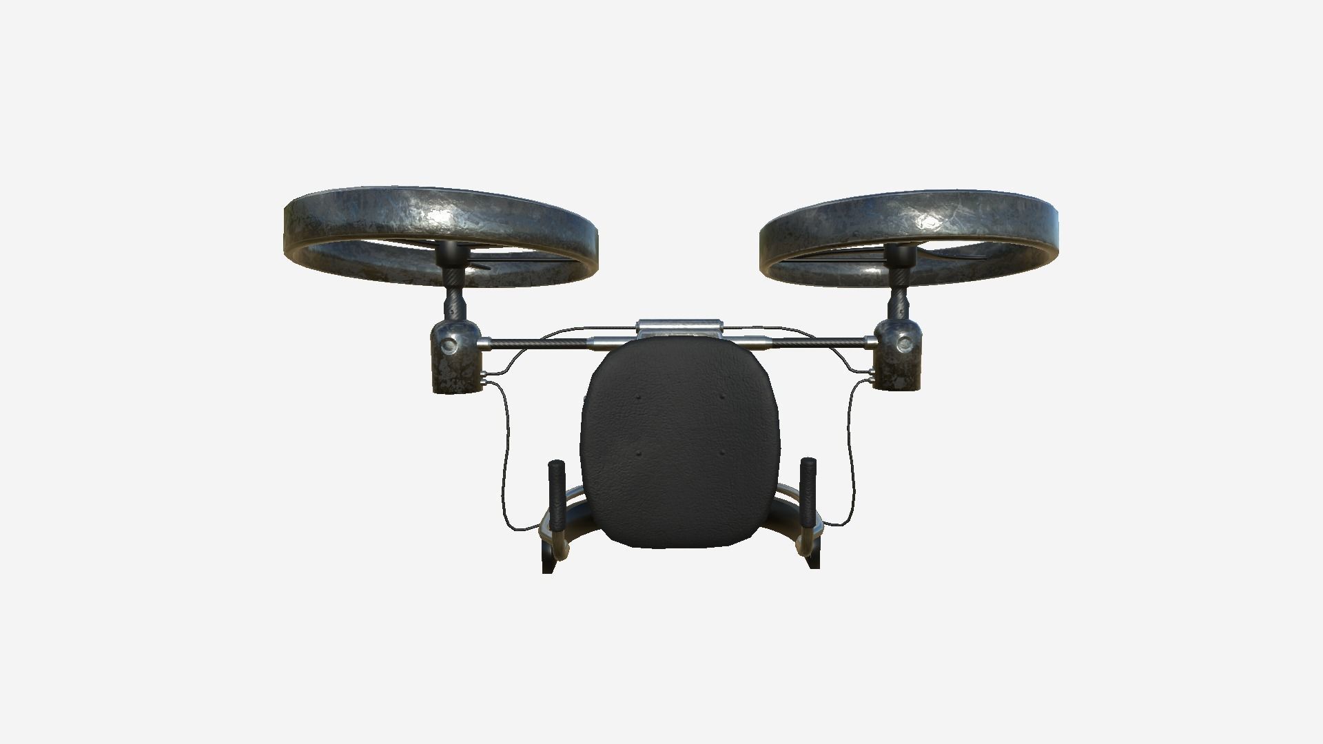 Jetpack Electric B10 Black Dirt - SciFi Character Design Low-poly 3D model_3