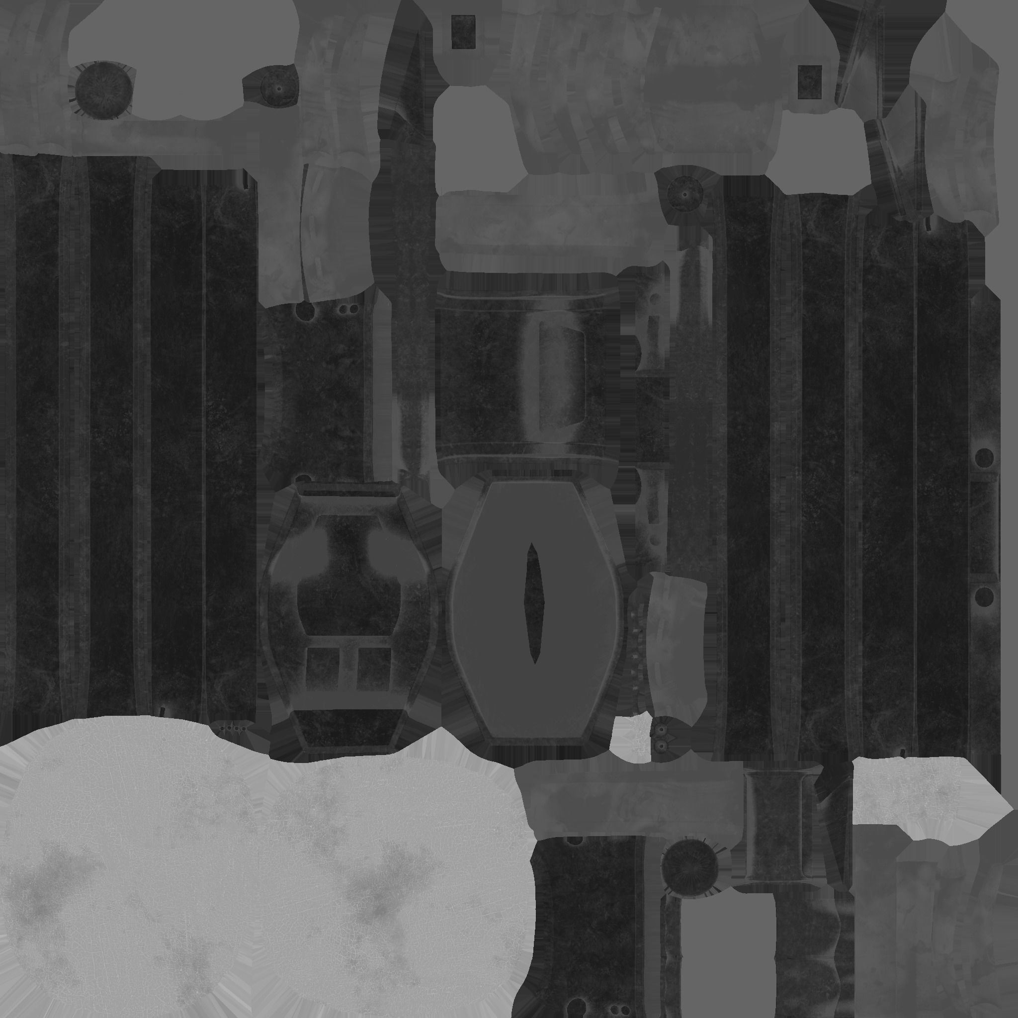 Jetpack Electric B10 Black Dirt - SciFi Character Design Low-poly 3D model_22