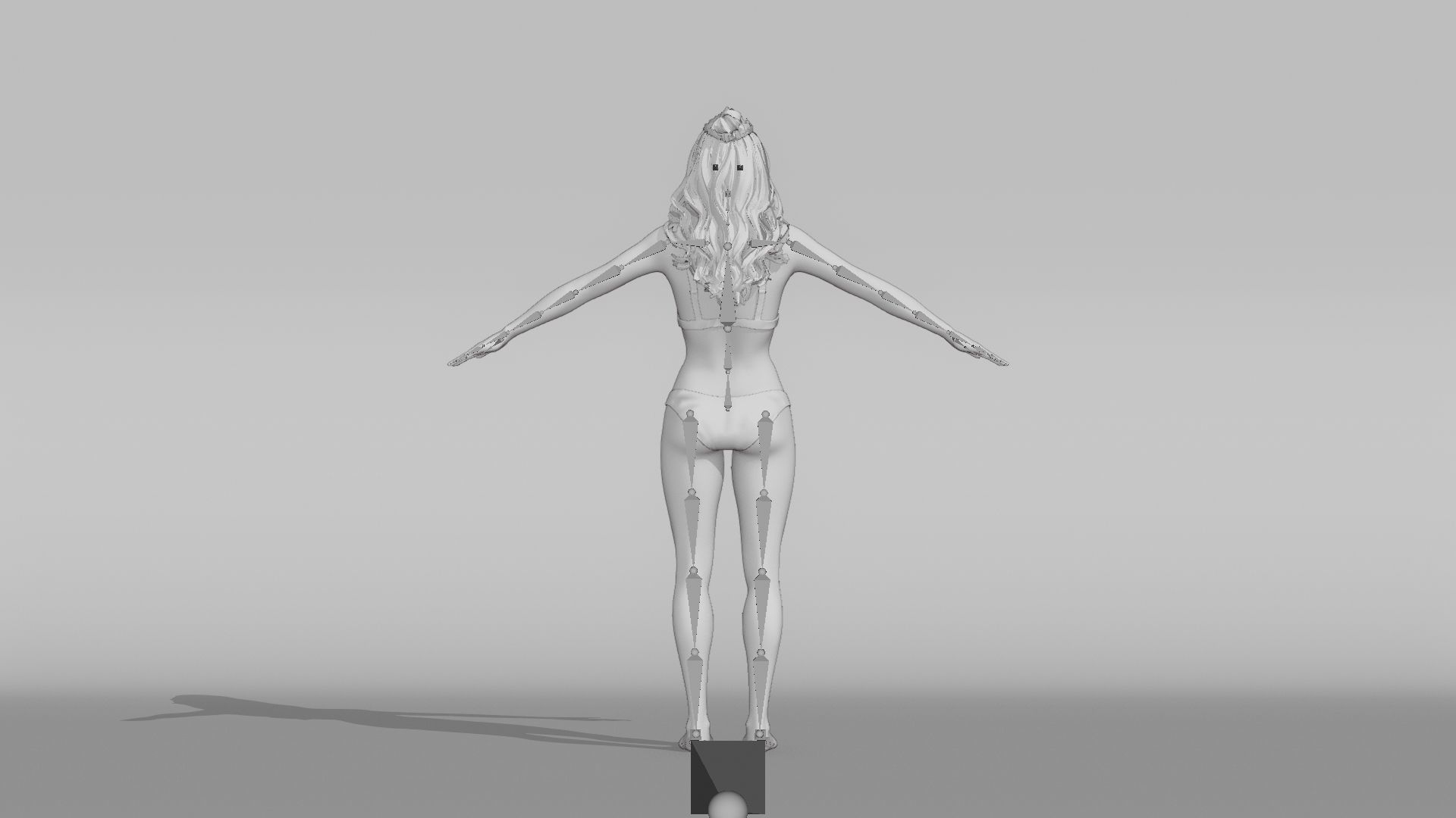 Realistic Female Character - Jessie 3D model_10