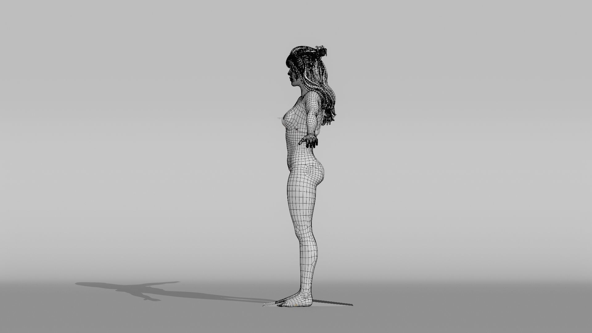 Realistic Female Character - Jessie 3D model_16