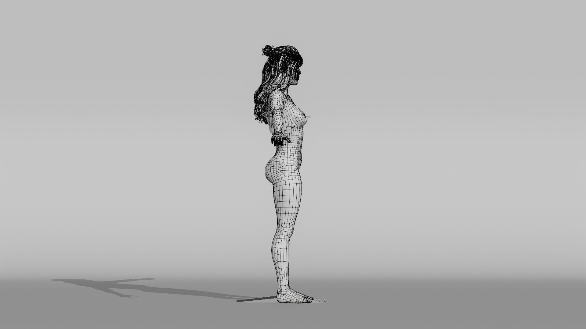 Realistic Female Character - Jessie 3D model_14
