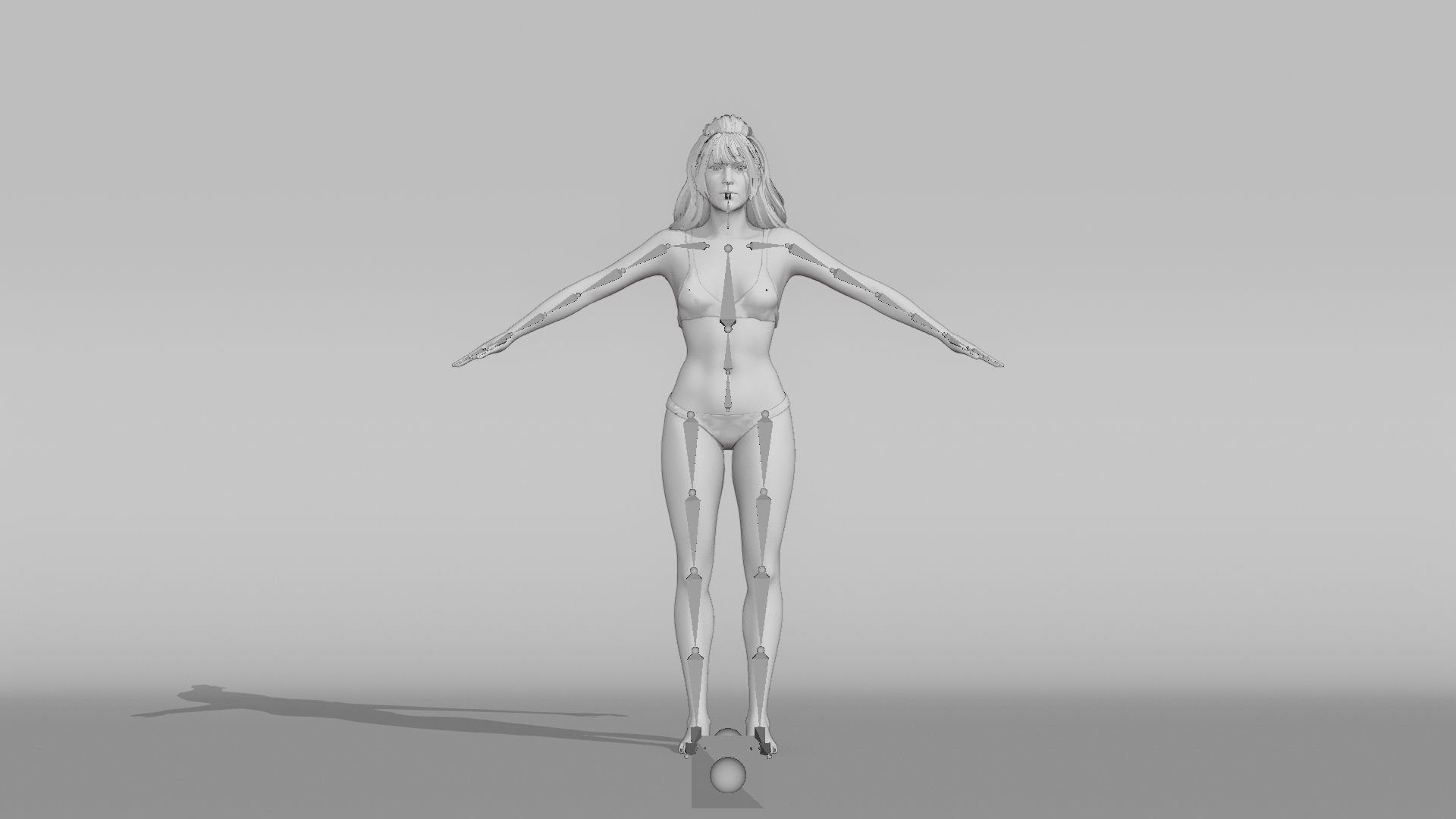Realistic Female Character - Jessie 3D model_8