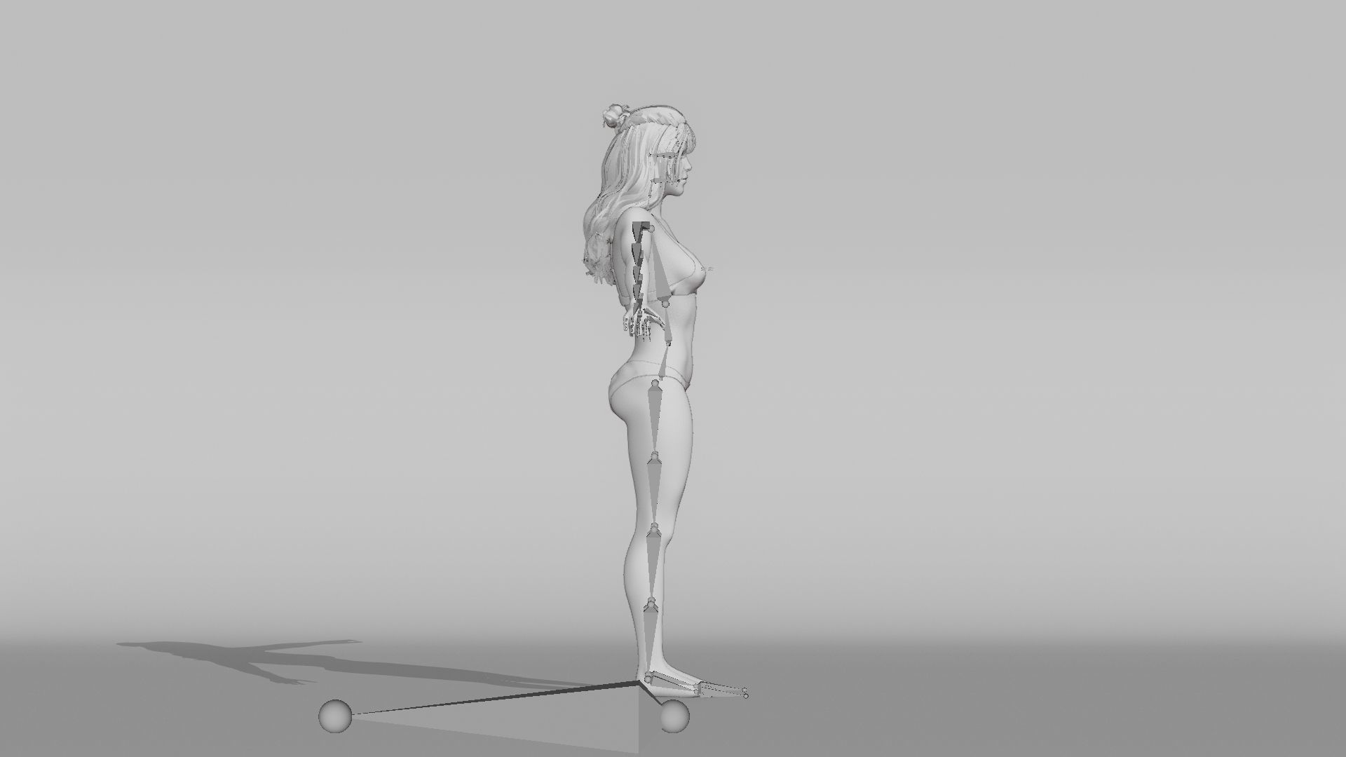 Realistic Female Character - Jessie 3D model_9
