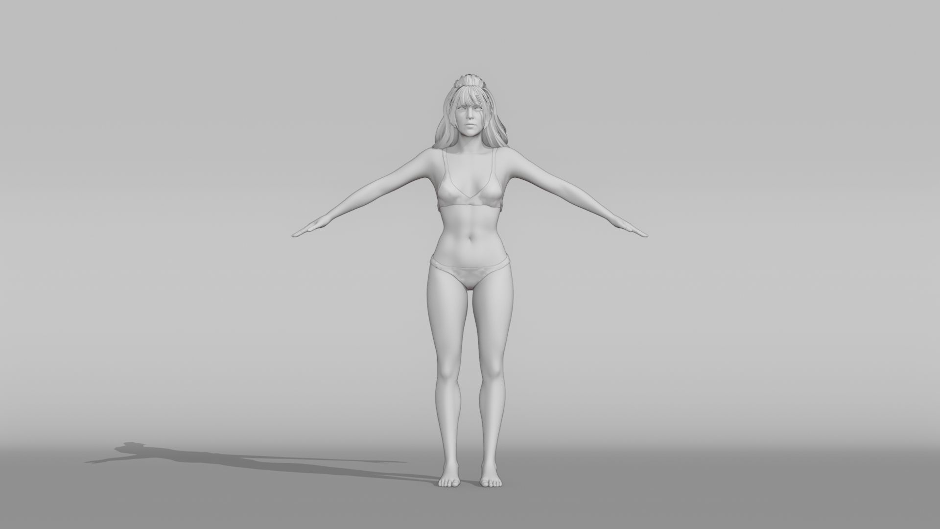 Realistic Female Character - Jessie 3D model_18